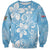 Fiji Tapa Pattern Sweatshirt Plumeria Floral