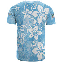 Fiji Tapa Pattern T Shirt Plumeria Floral LT01 - Polynesian Pride