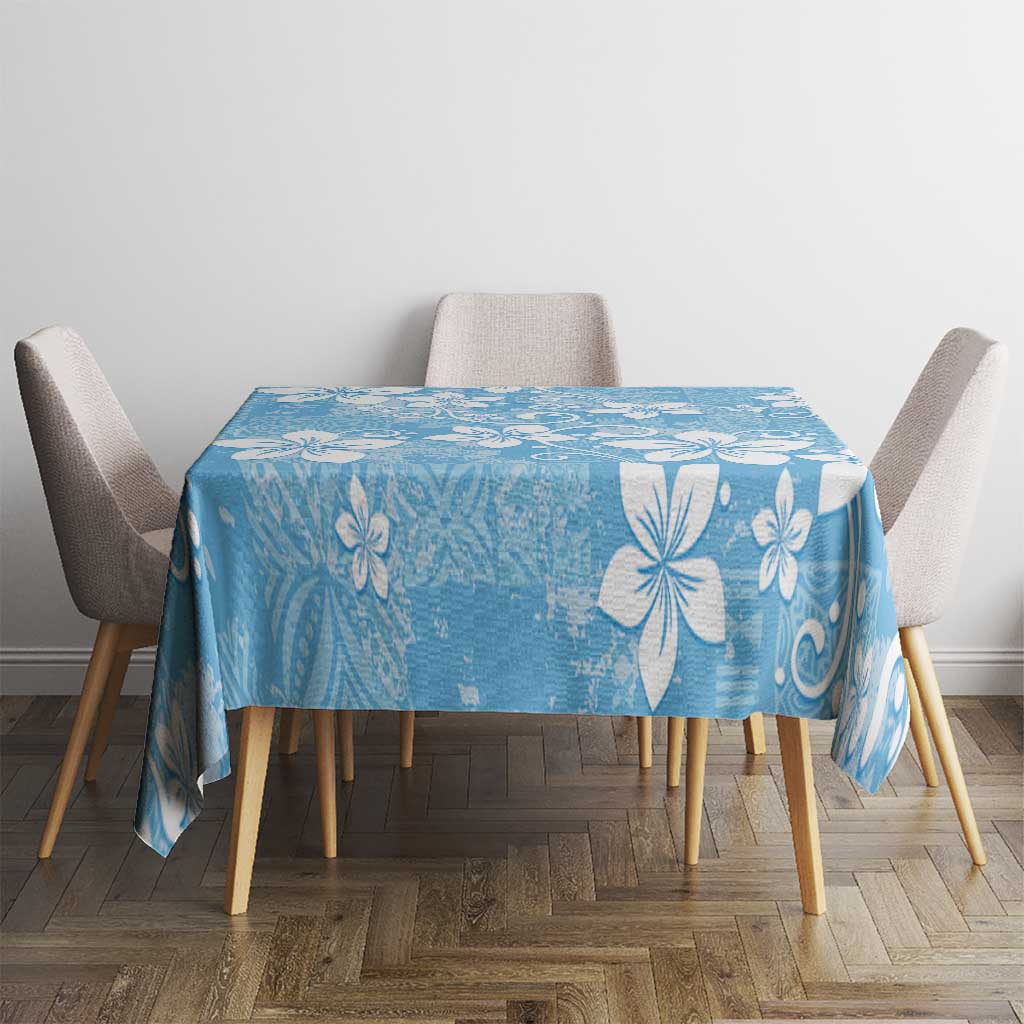 Fiji Tapa Pattern Tablecloth Plumeria Floral LT01 - Polynesian Pride