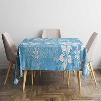 Fiji Tapa Pattern Tablecloth Plumeria Floral LT01 - Polynesian Pride