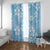 Fiji Tapa Pattern Window Curtain Plumeria Floral