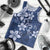 Plumeria Floral Tapa Pattern Navy Blue Men Tank Top