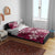 Plumeria Floral Tapa Pattern Ruby Pink Bedding Set