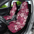 Plumeria Floral Tapa Pattern Ruby Pink Car Seat Cover