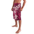 Plumeria Floral Tapa Pattern Ruby Pink Lavalava