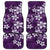 Plumeria Floral Tapa Pattern Amethyst Purple Car Mats