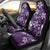 Plumeria Floral Tapa Pattern Amethyst Purple Car Seat Cover