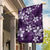 Plumeria Floral Tapa Pattern Amethyst Purple Garden Flag