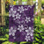 Plumeria Floral Tapa Pattern Amethyst Purple Garden Flag