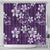 Plumeria Floral Tapa Pattern Amethyst Purple Shower Curtain