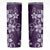 Plumeria Floral Tapa Pattern Amethyst Purple Skinny Tumbler