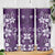 Plumeria Floral Tapa Pattern Amethyst Purple Skinny Tumbler