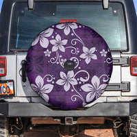 Plumeria Floral Tapa Pattern Amethyst Purple Spare Tire Cover LT01 Purple - Polynesian Pride