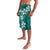 Plumeria Floral Tapa Pattern Crystal Teal Lavalava