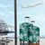 Plumeria Floral Tapa Pattern Crystal Teal Luggage Cover