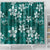 Plumeria Floral Tapa Pattern Crystal Teal Shower Curtain