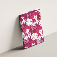 Pink Hawaiian Hibiscus Monstera Canvas Wall Art Grunge Stylized LT01 - Polynesian Pride