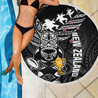 New Zealand Silver Fern Rugby Beach Blanket Aotearoa Champion 2023 World Cup LT01 - Wonder Print Shop