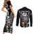 Custom New Zealand Silver Fern Rugby Couples Matching Short Sleeve Bodycon Dress and Long Sleeve Button Shirt Aotearoa Champion 2023 World Cup LT01 - Polynesian Pride