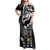 Custom New Zealand Silver Fern Rugby Family Matching Off Shoulder Maxi Dress and Hawaiian Shirt Aotearoa Champion 2023 World Cup LT01 Mom's Dress Black - Polynesian Pride