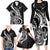 New Zealand Waitangi Day Family Matching Long Sleeve Bodycon Dress and Hawaiian Shirt Aotearoa Te Tiriti O Waitangi Kiwi Black Version LT01 - Polynesian Pride