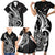 New Zealand Waitangi Day Family Matching Short Sleeve Bodycon Dress and Hawaiian Shirt Aotearoa Te Tiriti O Waitangi Kiwi Black Version LT01 - Polynesian Pride