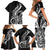 New Zealand Waitangi Day Family Matching Short Sleeve Bodycon Dress and Hawaiian Shirt Aotearoa Te Tiriti O Waitangi Kiwi Black Version LT01 - Polynesian Pride