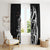 New Zealand Waitangi Day Window Curtain Aotearoa Te Tiriti O Waitangi Kiwi Black Version LT01 - Polynesian Pride