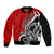 New Zealand Waitangi Day Bomber Jacket Aotearoa Te Tiriti O Waitangi Kiwi Red Version LT01 Unisex Red - Polynesian Pride