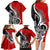 New Zealand Waitangi Day Family Matching Long Sleeve Bodycon Dress and Hawaiian Shirt Aotearoa Te Tiriti O Waitangi Kiwi Red Version LT01 - Polynesian Pride