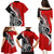 New Zealand Waitangi Day Family Matching Puletasi Dress and Hawaiian Shirt Aotearoa Te Tiriti O Waitangi Kiwi Red Version LT01 - Polynesian Pride