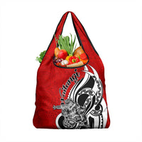 New Zealand Waitangi Day Grocery Bag Aotearoa Te Tiriti O Waitangi Kiwi Red Version LT01 1-pack One Size Red - Polynesian Pride
