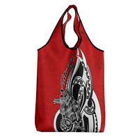 New Zealand Waitangi Day Grocery Bag Aotearoa Te Tiriti O Waitangi Kiwi Red Version LT01 - Polynesian Pride