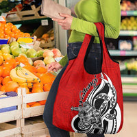 New Zealand Waitangi Day Grocery Bag Aotearoa Te Tiriti O Waitangi Kiwi Red Version LT01 - Polynesian Pride