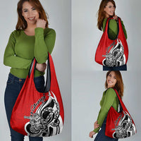 New Zealand Waitangi Day Grocery Bag Aotearoa Te Tiriti O Waitangi Kiwi Red Version LT01 - Polynesian Pride