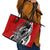 New Zealand Waitangi Day Leather Tote Bag Aotearoa Te Tiriti O Waitangi Kiwi Red Version LT01 - Polynesian Pride