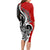 New Zealand Waitangi Day Long Sleeve Bodycon Dress Aotearoa Te Tiriti O Waitangi Kiwi Red Version LT01 - Polynesian Pride