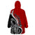 New Zealand Waitangi Day Wearable Blanket Hoodie Aotearoa Te Tiriti O Waitangi Kiwi Red Version LT01 - Polynesian Pride