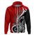 New Zealand Waitangi Day Zip Hoodie Aotearoa Te Tiriti O Waitangi Kiwi Red Version LT01 Zip Hoodie Red - Polynesian Pride