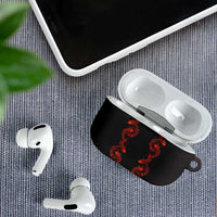 Hawaii Japan Koi Fish Red AirPods Case Tapa Pattern LT01 - Polynesian Pride