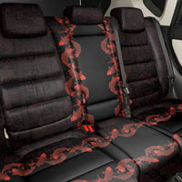 Hawaii Japan Koi Fish Red Back Car Seat Cover Tapa Pattern LT01 - Polynesian Pride