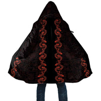 Hawaii Japan Koi Fish Red Cloak Tapa Pattern LT01 Unisex Red - Polynesian Pride