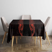 Hawaii Japan Koi Fish Red Tablecloth Tapa Pattern LT01 - Polynesian Pride