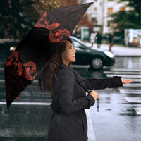 Hawaii Japan Koi Fish Red Umbrella Tapa Pattern LT01 - Polynesian Pride
