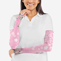Cranes Sakura Floral Pink Pastel Arm Sleeves Hawaii Japan Culture LT01 - Polynesian Pride