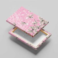 Cranes Sakura Floral Pink Pastel Canvas Wall Art Hawaii Japan Culture LT01 - Polynesian Pride