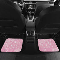 Cranes Sakura Floral Pink Pastel Car Mats Hawaii Japan Culture LT01 Set 2pcs - Back Pink - Polynesian Pride