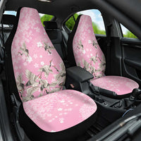 Cranes Sakura Floral Pink Pastel Car Seat Cover Hawaii Japan Culture - Polynesian Pride