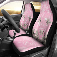 Cranes Sakura Floral Pink Pastel Car Seat Cover Hawaii Japan Culture - Polynesian Pride
