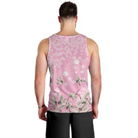 Cranes Sakura Floral Pink Pastel Men Tank Top Hawaii Japan Culture LT01 - Polynesian Pride